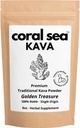 Kava Powder Noble Kava Kava Root Drink Vanuatu Traditional Grind Tea Calming Opløftning Balanceret stærk naturlig Bitter Flavor Golden Treasure 8oz