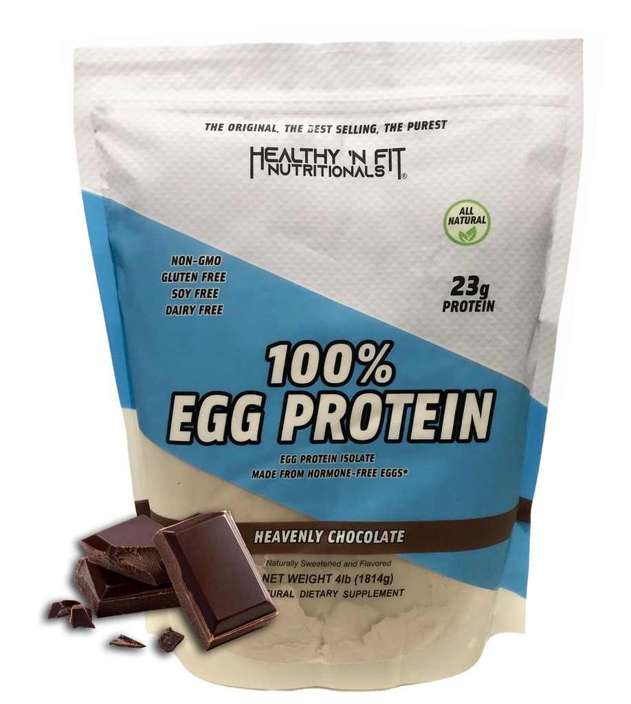 Sund 'N Fit 100% Egg Protein- Chocolate (4lb): 100% Egg White Protein. Zero Lactose, Zero Sugar.- Ultra Pure, Natural Egg Protein Isolate