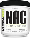 NutraBio N- Acetyl Cysteine Supplement (NAC) - 150 Bedste Pulver, 600mg Servering - Kraftfuld Antioxidant - Immunstøtte - Ingen Fyldere - Non- GMO - Gluten Free