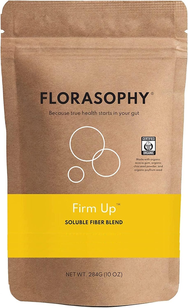 Firm Up Organic Opløselig Fiber Supplement til fordøjelsesbesvær Gut Sundhed, Diarré Control & IBS Relief, Gluten Free Vegan Prebiotic Powder, One Month Supply
