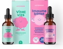 JoySpring Vital Set - Kids Vitaminer & Minerals naturligt bestøvede 124; Non- Alkoholic, Sugar- Free Liquid Formel 124; Immunity Helbreds Support