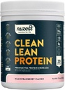 Nuzest - Pea Protein Powder - Clean Lean Protein, Premium Vegan Plant Protein Powder, Dairy Free, Gluten Free, GMO Free, Protein Shake (1.1 Pound (pakke med 1), Wild Strawberry)
