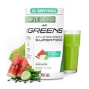 JYM Greens Super Food Powder for Performance, Watermelon Cuckumber, Spirulina, Svampe, Vitaminer, Broccophane & Broccoli, Mænd & Kvinder, 30 Servering