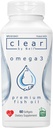 Bell Clear Pure Omega 3 Fish Oil Kosttilskud, 2000 mg per servering - Burp Free Premium, Clean and Clear, No Fishy Taste og No Repeats (burps), Cholesterol Free, GMO og Allergen Free, 60 Softgels
