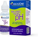 Alkazon balance Din pH, Antioxidanter Alkaline Mineral Drops, Single 1,25 Oz Pack, Portable, Yields 10 Galloner af alkalisk, antioxidant vand, Unflavored, pH balance, hydrering