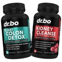 Colon & Nyre Rengøring Detox Support - 15 dages Intestinal Rengøring piller & Probiotika til Bloating & Daglig tarmbevægelse Flush - Hjælp Support Nyrer, Bstige & Urinary Tract Sundhed