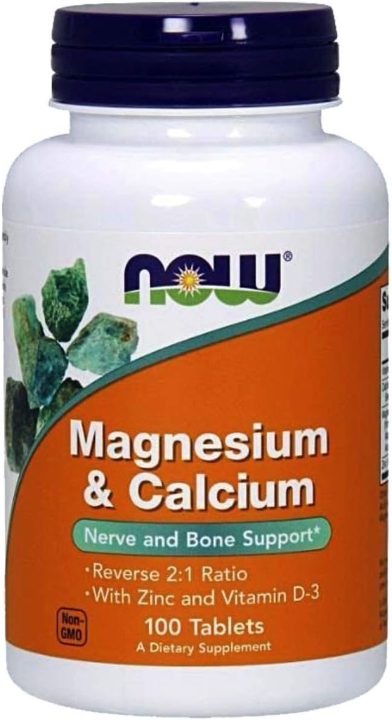 Now Foods - Magnesium & Calcium 2: 1 Ratio 100 faner