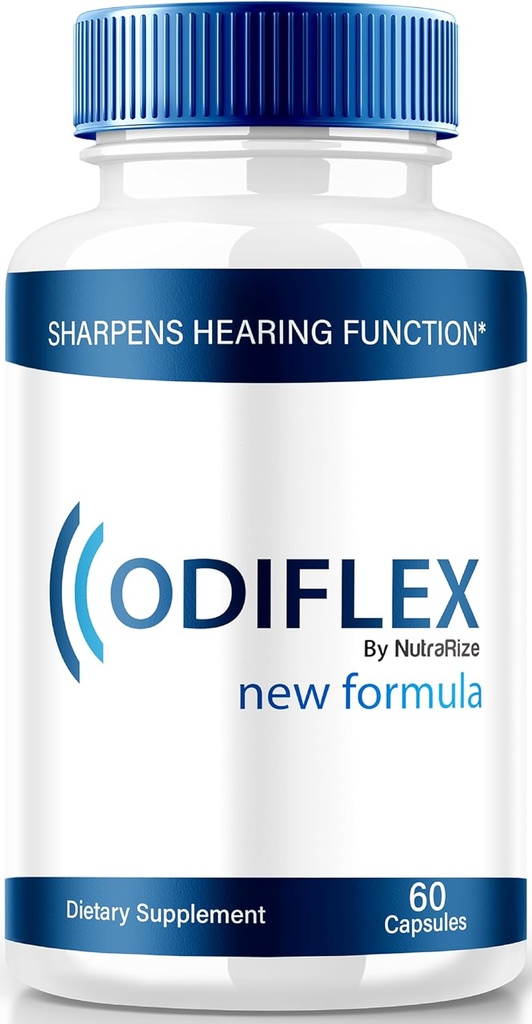 NutraRize Odiflex kapsler, Premium Ear Health Formel, All- Natural supplement til at beskytte Indre Øre, Officiel hørelse support piller, Odi Flex anmeldelser (60 kapsler)