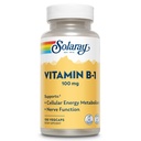 SOLARAY vitamin B - 1 100 mg 10 mg 12 4; sund energi Metabolisme, hud, hjerne, hjerte og nervesystem Support