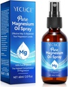 Magnesium Oil Spray, Magnesium Oil for Feet, Pure Magnesium Oil Spray 2 Fl.Oz, 100% Pure & Natural Magnesium Body Spray, Topisk Magnesium Spray, Natural Deodorant, Let at Absorb og Brug
