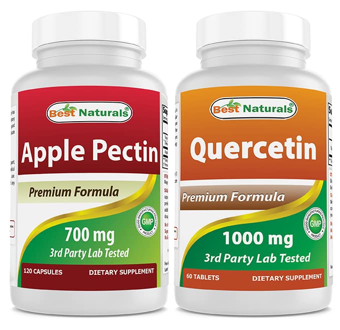 Bedste Naturals Apple Pectin 700 mg & Quercetin 1000 mg