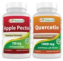 Bedste Naturals Apple Pectin 700 mg & Quercetin 1000 mg