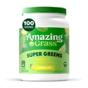 Amazing Grass Green Superfood Energy: Super Green Powder & Plant baseret koffein med grøn te, Beet Root Powder & Hørfrø, Lemon Lime, 100 Servere (Packaging May Vary)