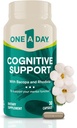 En dag kognitiv supplement - hjerne supplement til støtte kognitiv ydeevne for mænd og kvinder med Bacopa. Også Rhodiola, & Holy Basil, 30 kapsler (Packaging May Vary)
