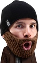 Beard Head Stubble Populous Beard Beanie - Original håndlavet Knit Hat og Aftagelig skæg