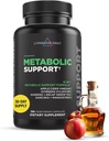 Livingood Daglig Metabolisme Booster for kvinder & mænd, Metabolisk Support (120 Vegetariske Kapsler) - Metabolisme Boost supplement understøtter fordøjelse & hjerte sundhed - ikke-GMO, Gluten- fri, & Vegan