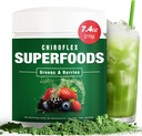 Total Tea Green pulver til energi & fordøjelsessundhed med gurkemeje, Amla pulver & C-vitamin - 30 Servere