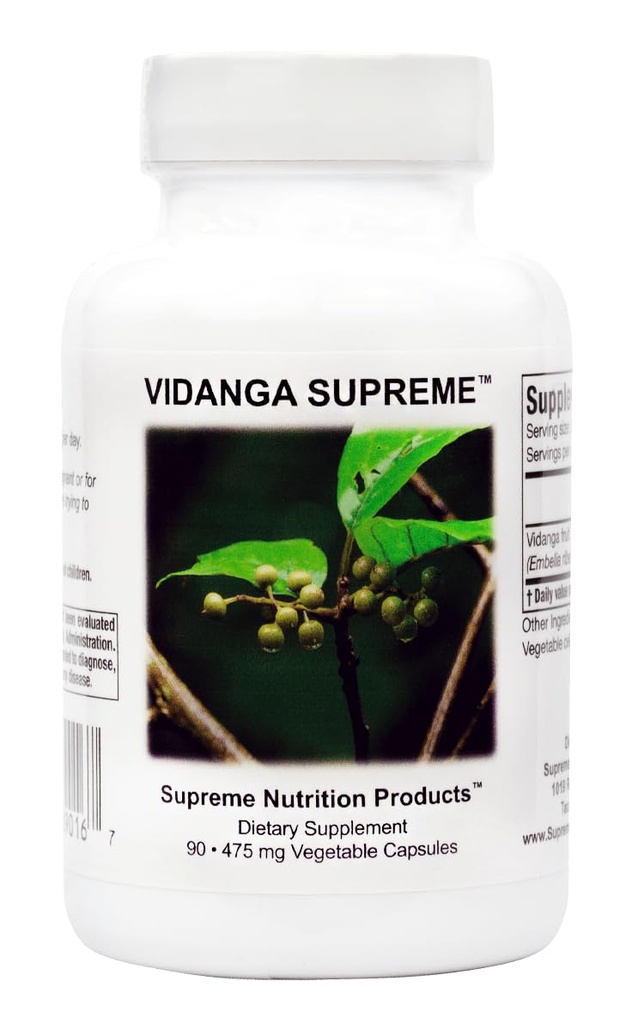 Supreme Nutrition Vidanga Supreme, 90 Pure Vidanga Vegetariske Kapsler
