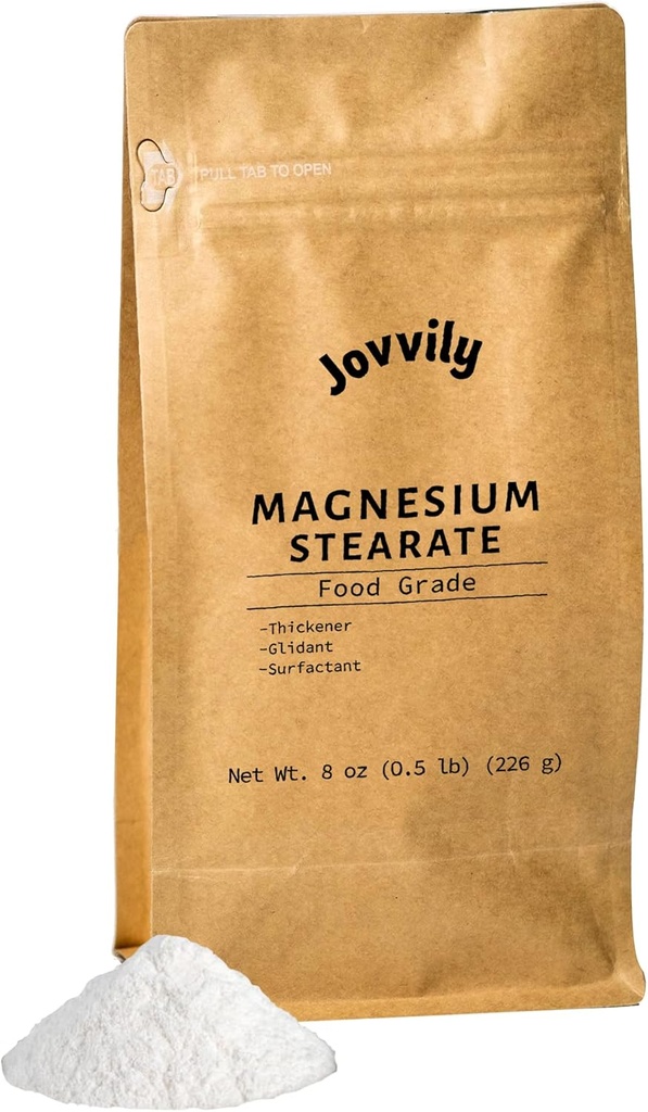 Magnesiumstearat - 8 oz - Lav toksicitet - Glidant - Overfladeaktivt stof