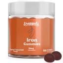 Droppels Iron Gummies 18mg for kvinder og mænd - Vegan Plant- baseret jern supplement