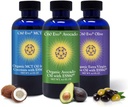 All- Natural Spiselige Olier, 4oz Sampler sæt med Pure C60 ESS60, Immun Support og fælles Support Supplement med Olivenolie, Avocado Oil & MCT Kokosolie, Sæt af 3, 4 oz