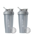 BlenderBottle Classic Shaker Flaske Perfekt til Protein Shakes og Pre Workout, 28-Ounce (2 Pack), Pebble Grey