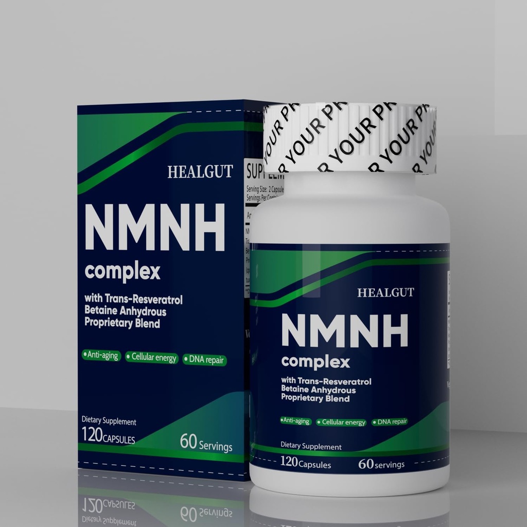 Premium NMNH supplement til Anti- Aging Breakthrough - Boost NAD + Niveauer Liposome Kapsler 120 Servering
