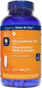 Member 's Mark Triple Strength Glucosamin 1500mg & Chondroitin MSM 1288mg Tablets (1 flaske (220 tabletter))