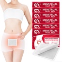 Menstruelle plastre, varmeplastre til menstruelle kramper, Portable Periode Krampe Varmebehandlingsplastre - 6 Pack Hot Compress Varm Wrap, Rejser Essentials for Kvinder