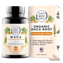 Organic Maca Root Capsules 1200 mg - Libido Booster for Women Fast Actioning & Potent - 124; Afrodisiac Supplement 124; Energipiller fra Peru - 124; Inkluderer sort peber til høj Absorption 124; Vegan, 120 Ct
