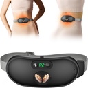 Opvarmning Pad for Periode kramper, Hurtig opvarmning med 6 varmeledninger og 6 Massage Modes, Bærbar Cordless Menstruel opvarmning Pad, Ryg eller Belly Periode Massør for kvinder og piger, Sort