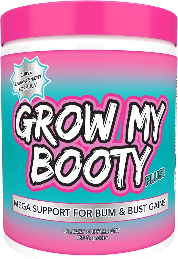 SPAZMATIC grow My Booty Plus Butt Enhancement Booty Pills - Mega Booty og Bust Fast Growth Formel Glute Booster