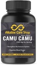 Alkalisk Pleje 124; C-vitamin fra Camu Camu kapsler, 1500mg; 124; 100% Natural, Whole Food, Non- GMO supplement med Camu Camu ekstrakt