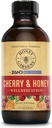 Honey Gardens Cherry & Honey Lindrende Hals Syrup, Apiterapi Formel med Organic Raw Honey, Organic Apple Cider Vincils, Black Cherry, og Herbal Ekstrakter, 24 Servering, 4 FL. OZ.