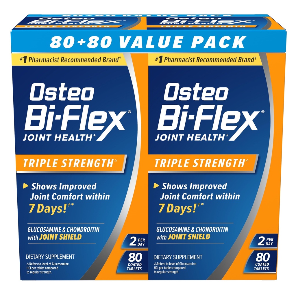 Osteo Bi- Flex Triple Strengtwin, 80 Greve, 2pack