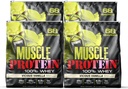 COLOSSAL LABS Muscle Whey Protein Flavored Protein Powder, 25. 000mg Aminosyrer / servering, koldfiltret (Packaging May Vary) (20 Pund (pakke med 4), Vanilla)