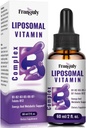 Liposomal vitamin B Complex Liquid Sublingual B Complex Vitaminer supplement til kvinder Mænd Forbedret Absorption Metyleret B12, B1, B2, B3, B5, B6, Folate, Biotin for energi og immunforsvar Support-2.0 oz