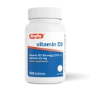 Rugby D3 2000 IE (50 mcg) - Gluten- Free Daily Vitamin D Kosttilskud til ben, tænder og immunforsvar 100 tabletter