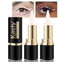 Kaely 2Pcs Quartz Queen White Gel Eyeliner Pencil, Natural Cream Eye Liner Vandtæt Smudge Bevis, Matte Waterline Eyeliner Eyeshadow Stick, Brighten Eye Makeup, Vegan & Cruelty- Free