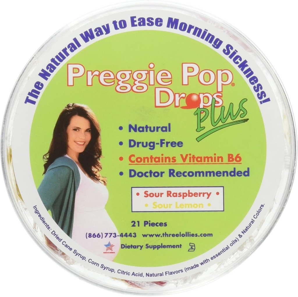 Tre Lollies Preggie Drops + W / B 6 21 Ct