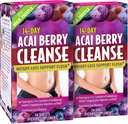 Applied Nutrition 14-Day Acai Berry Cleanse - 56 Tablets, Pack of 2 - Weight-Loss Support Flush + Milk Thistle - 56 Total Servings