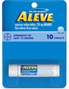 Aleve Tablets with Naproxen Sodium 220mg NSAID Pain RelieverFever Reducer, 10 Count