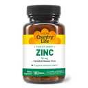 Country Life Target- Mins Zink 50 mg 180 tabletter - Zink kosttilskud til immunforsvar - Zink 50mg - Zink support