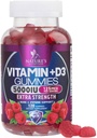 D3- vitamintilskud Gummy 5000 IE (125 mcg) Kosttilskud Vitamin D til mænd og kvinder - Knogler, tænder, muskler og immunforsvar, højpotens VIT D3 Nature non-GMO & Gluten Free - 120 Gummies