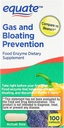 Equate Gas and Bloating Relief Prevention, Food Enzyme Kosttilskud Kapsler 100 Tæl (pakning med 1)