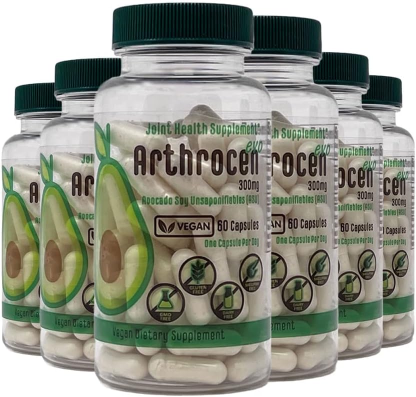EVO Vegan Joint Health Supplement, 300Mg Avocado Soy Unsaponiorable, 60 Day Supply, One Capsule Per Day (12 måneder)