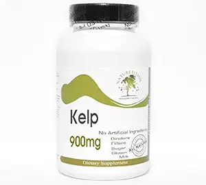 Kelp 900mg ~ 180 Kapsler - Ingen tilsætningsstoffer ~ Naturetition Kosttilskud
