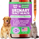 Naturlig Hund & kat UTI Behandling med Cranberry & D- Mannose, Bstige, Nyre, Inkontinens Support, Sund urinveje for hunde, Bedste kat Urinvejsinfektion Behandling, Easy- to- Use Drops, 2 oz