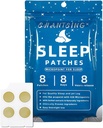 Søvn Patches for voksne, Jat Log Søvn Support Patches med 420 Hyaluronsyre micropoints, Anvend på Yintang, Anmian Acupoint, Kontinuerligt Brug fire uger, naturlige planteingredienser, 8 Greve