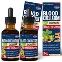 Blodcirkulationsdråber, nitrogenoxid supplement til blodgennemstrømning, tryk & hjerte sundhed W / Horse Chestnut Extract Liquid. Castaño de Indias y Diosmina para la Circulacion y Varices. 4 oz